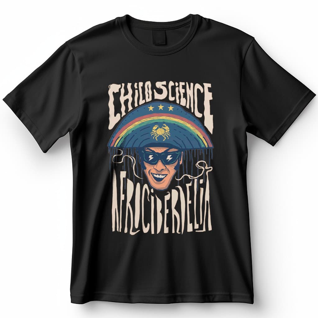 Camiseta Chico Science Afrociberdelia Blusa Camisa de MPB 100% Algodão