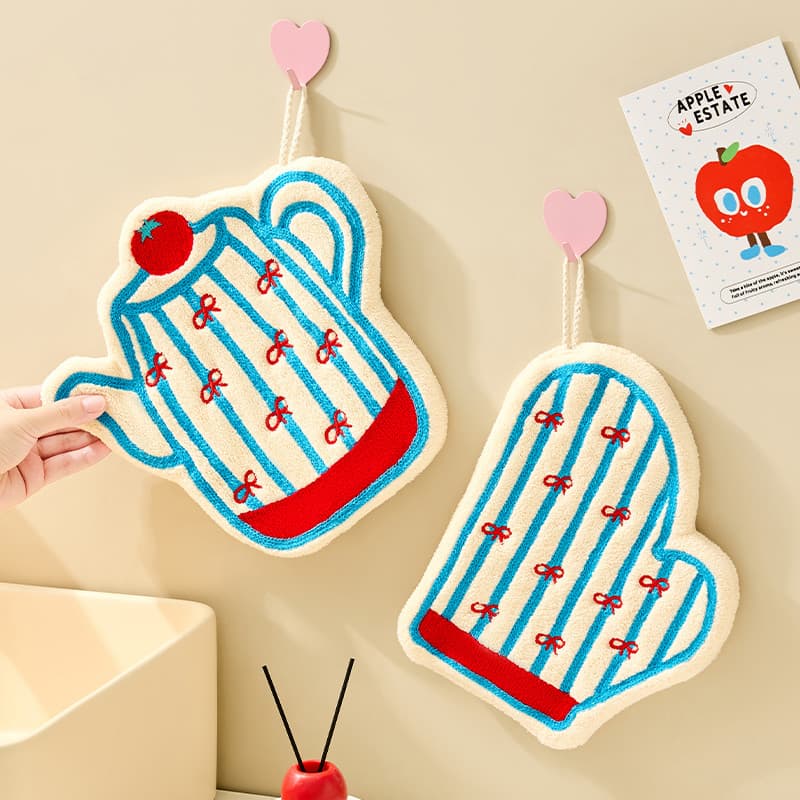 Toalha de mão fofa de desenho animado, Super absorvente, secagem rápida, cozinha, banheiro, doméstico, alto valor, pendu