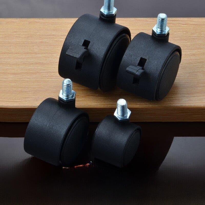 3-7cm 8 haste de parafuso Nylon roda universal silenciosa/roda de armário de escritório rodízio/roda universal de berço