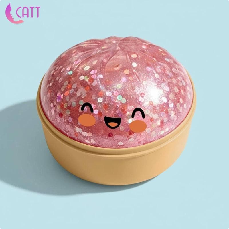 [Dadada2] Bolinho De Massa Com Ascensão Lenta , Misterioso , Design De Expressão Facial Fofo , Brinquedo Sensorial Para