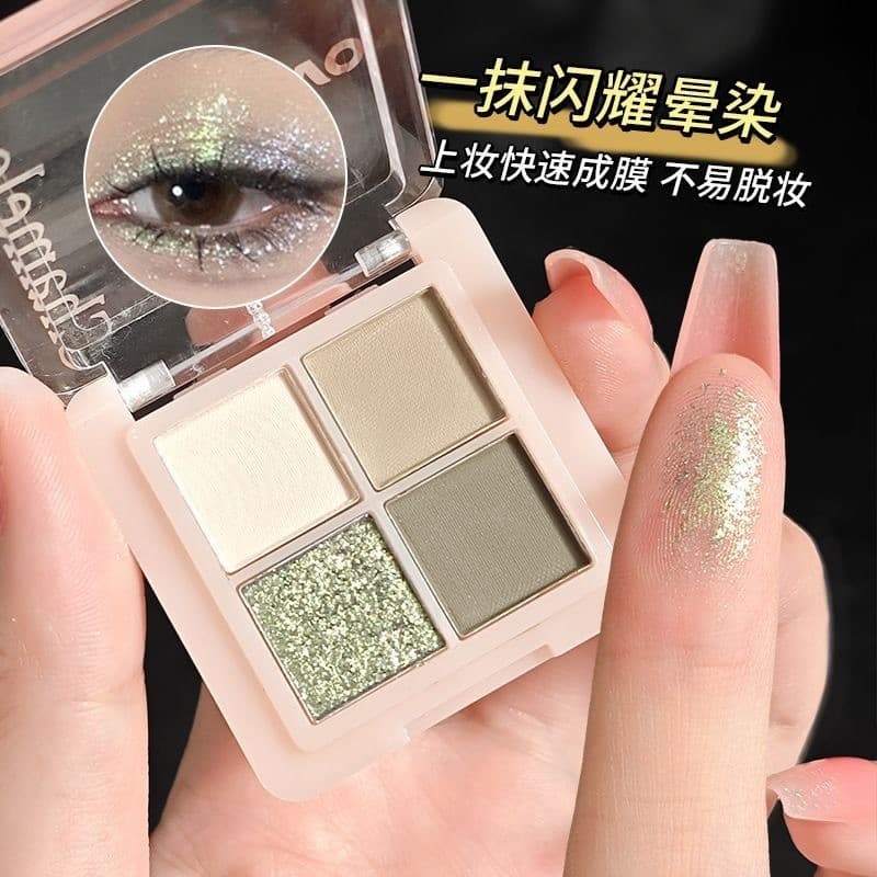 Maquiagem cor mágica brilhante camaleão sombra perolada lantejoulas fosco brilho sombra Blush sombra tudo-em-um paleta