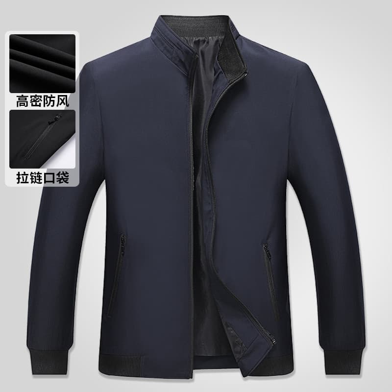 Pai primavera outono casaco jaqueta de meia-idade idosos roupas superiores masculinas de meia-idade Casual 50 anos 60 vo