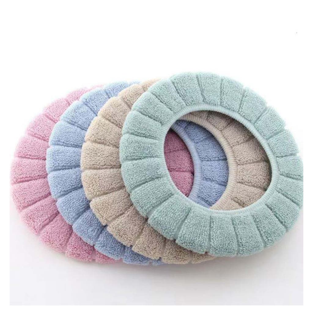 Capa Protetora Para Assento Sanitário Felpuda Lavável Confortável Universal Organizador Decorativos