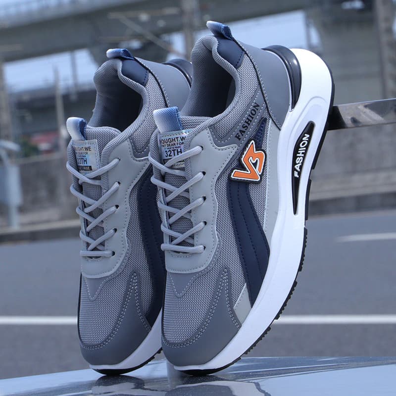 Sapatos esportivos outono novo estilo All-Match Casual absorção de choque sapatos de malha antiderrapante sola macia lev