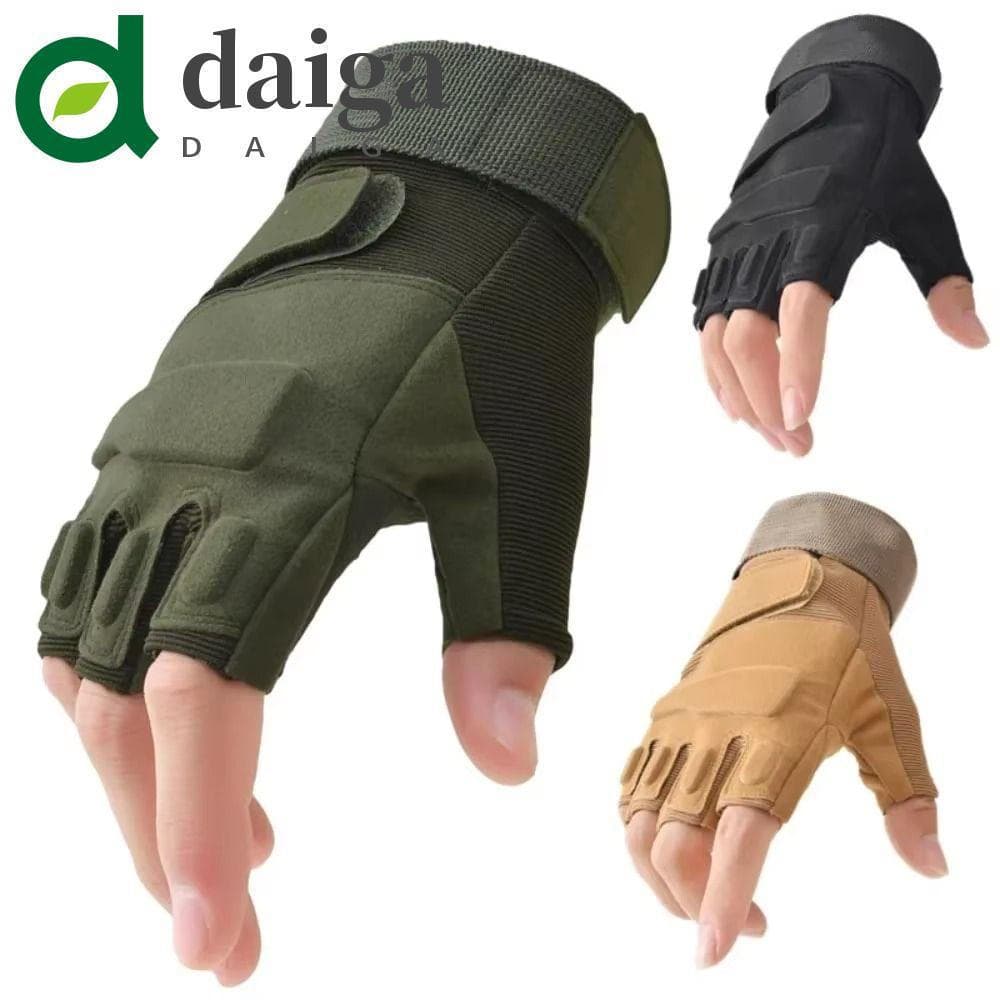 Luvas De Corrida DAIGA , Motocicleta Vintage Antiderrapantes Meio Dedo Resistentes Ao Desgaste Sem Dedos