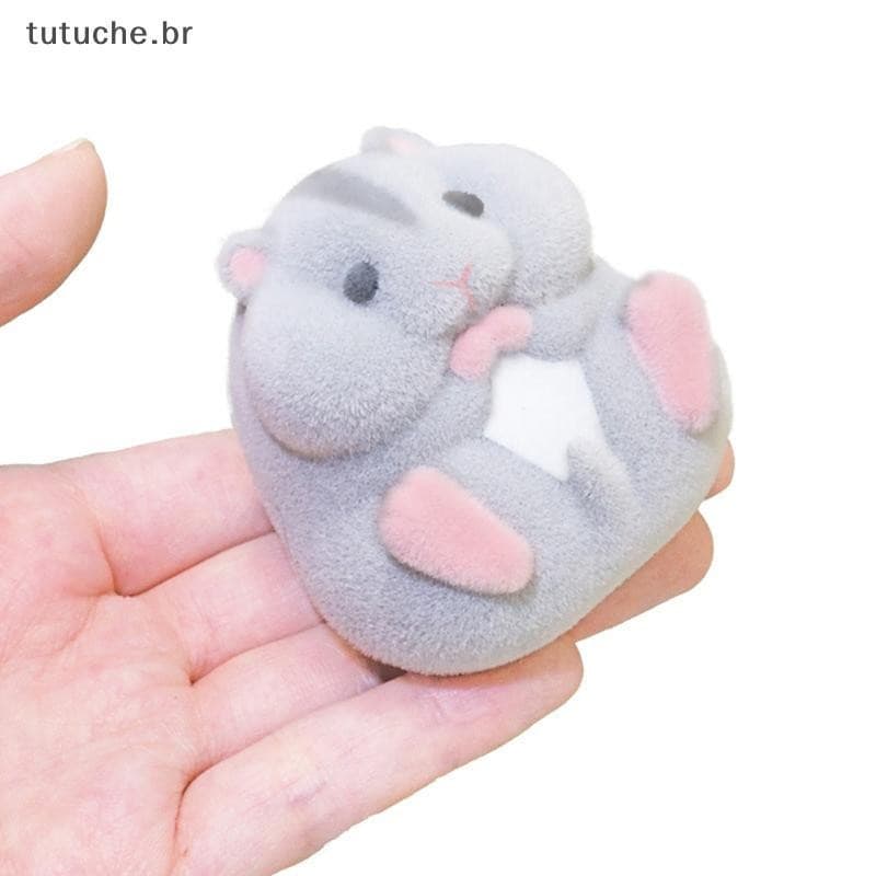 TU Cápsula Brinquedos kawaii Gordo Leitoso hamster Reunindo Bonecas De Pelúcia gashapon BR