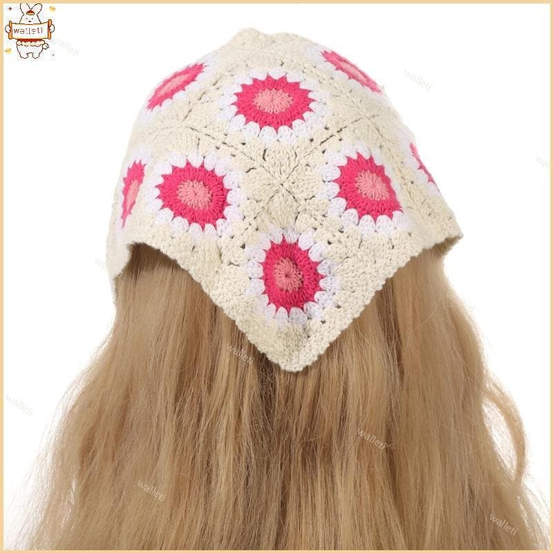Colorido Lenço Para Menina Malha Hairband Bandanas Decorativo Étnico Bandana Viagem Férias Cabelo