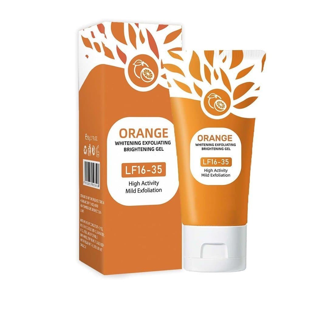 Gel Esfoliante Natural de Laranja, Gel Esfoliante Enzimático de Laranja, Gel Esfoliante Iluminador Enzimático