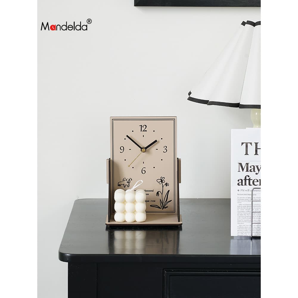 Mandelda marca coreana entrada decoração de mesa armário TV colocação relógio criativo casa sala estar decoração