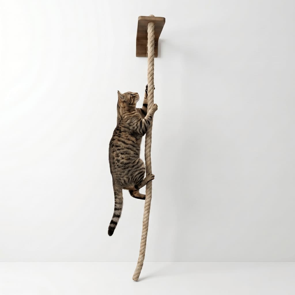 Brinquedo Para Gato Corda 150 cm Sisal Grosso Ideal Para Gato Escalar Suporta 25kg
