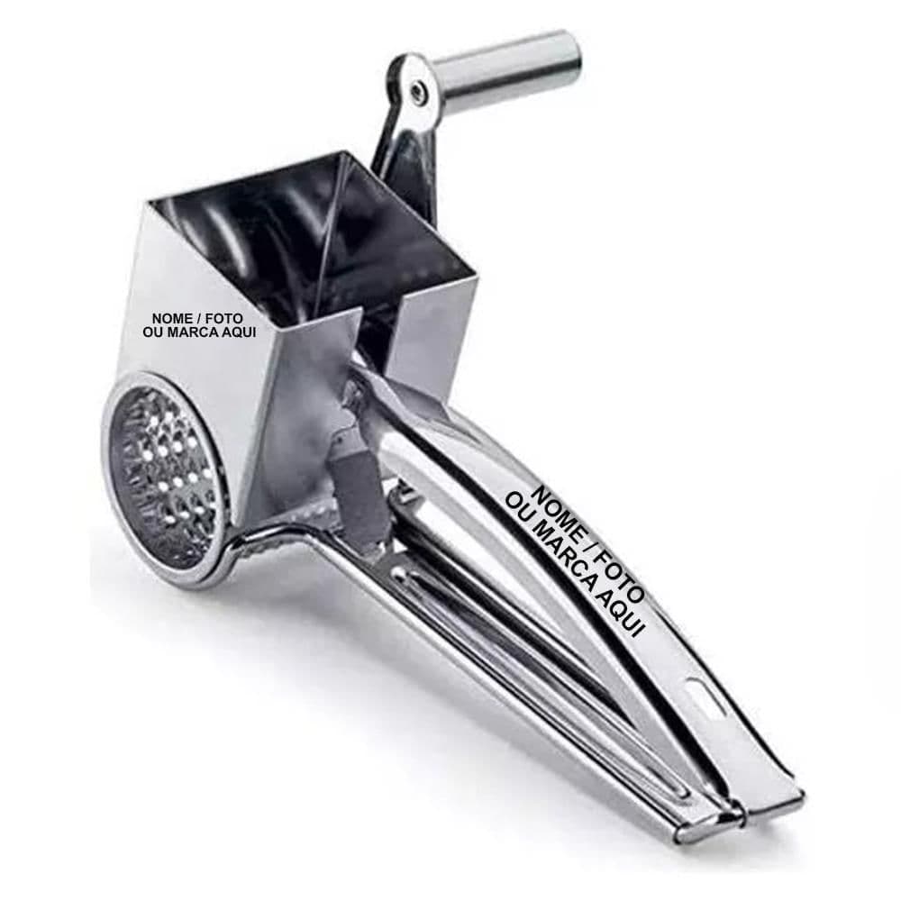 Ralador Inox personalizado Manual Queijo Coco Aço Inoxidável
