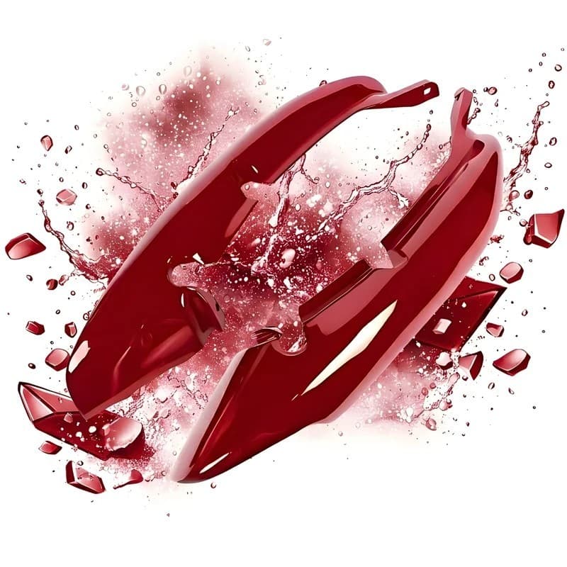 Carenagem Rabeta Titan 125 2000 até 2004 Vermelho Ipiranga Sapucai Com Brilho Envernizado