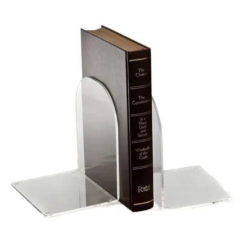 Aparador De Livros Suporte Transparente Par Bibliocanto