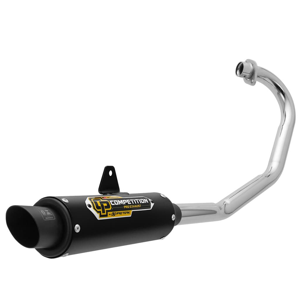Escapamento Pro Tork Competition Curva Cromada Titan 150 Fan 150 Esd 2009 2010 2011 2012 2013 Preto