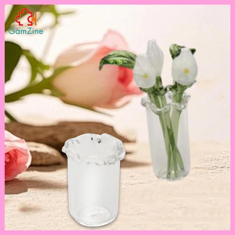 [lzdxwcke2] Pequeno Vaso De Vidro Transparente Desktop Arranjo De Flores Recipiente Peça Central Para Decoração De Casa