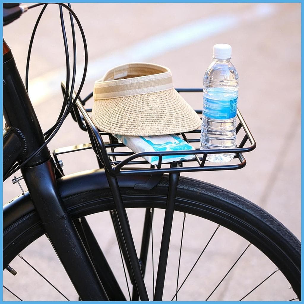 Rack De Cesta De Bicicleta Frontal , Suporte Resistente , Transportador De Carga , Para Turismo , Deslocamento huebasevn
