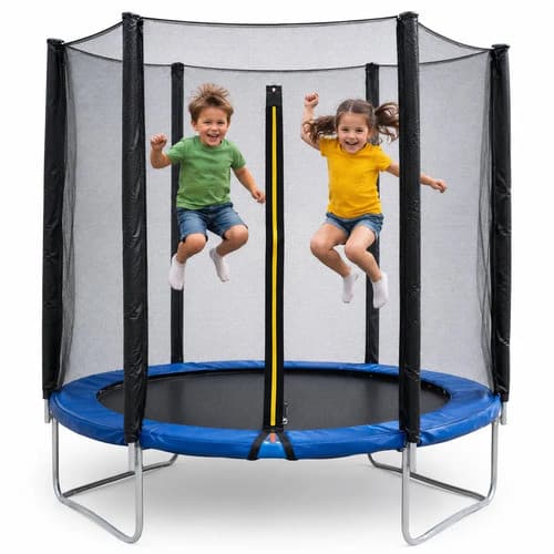 Pula Pula Cama Elástica Infantil 1,8m Trampolim Criança Brinquedo Estrutura Reforçada