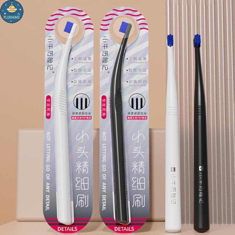 PLUMHOME 1 Pçs Ultra-Fino Náilon Cerdas Macias Implantes Gap Escova De Dentes Especial Para Design Inclinado Manual Adul