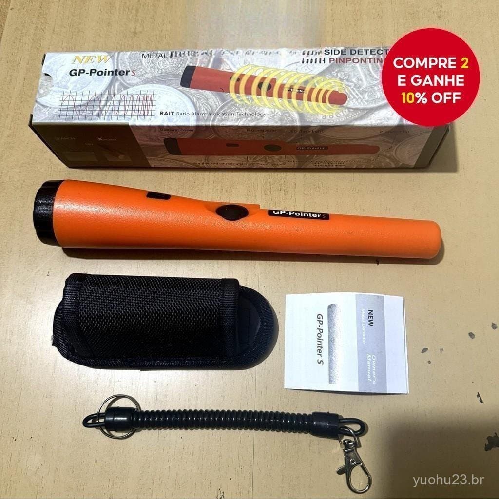 Detector de metais à prova d'água 100% de alta sensibilidade/localizador de ouro/Kit de caça ao tesouro de baixo ruído