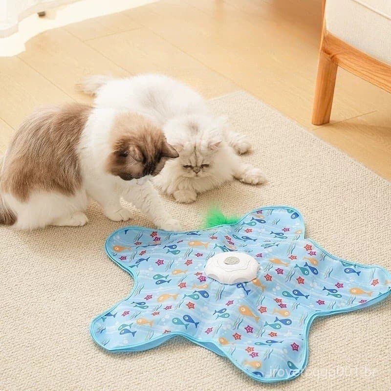 Brinquedo Interativo para Gatos Automático 360° Recarregável Antiestresse