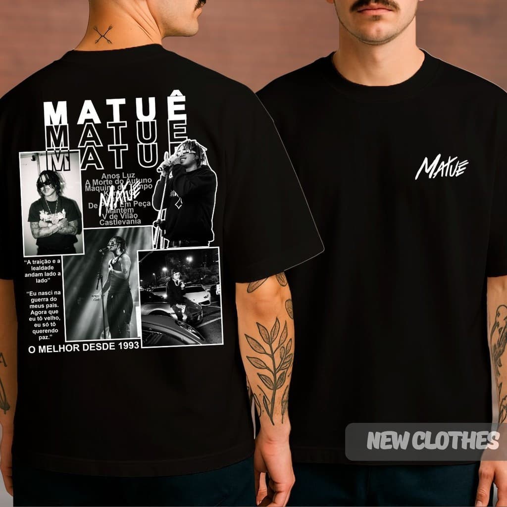 Camiseta Masculina Feminina 100% Algodão Matuê Maquina Do Tempo Rap Anos Luz Trap