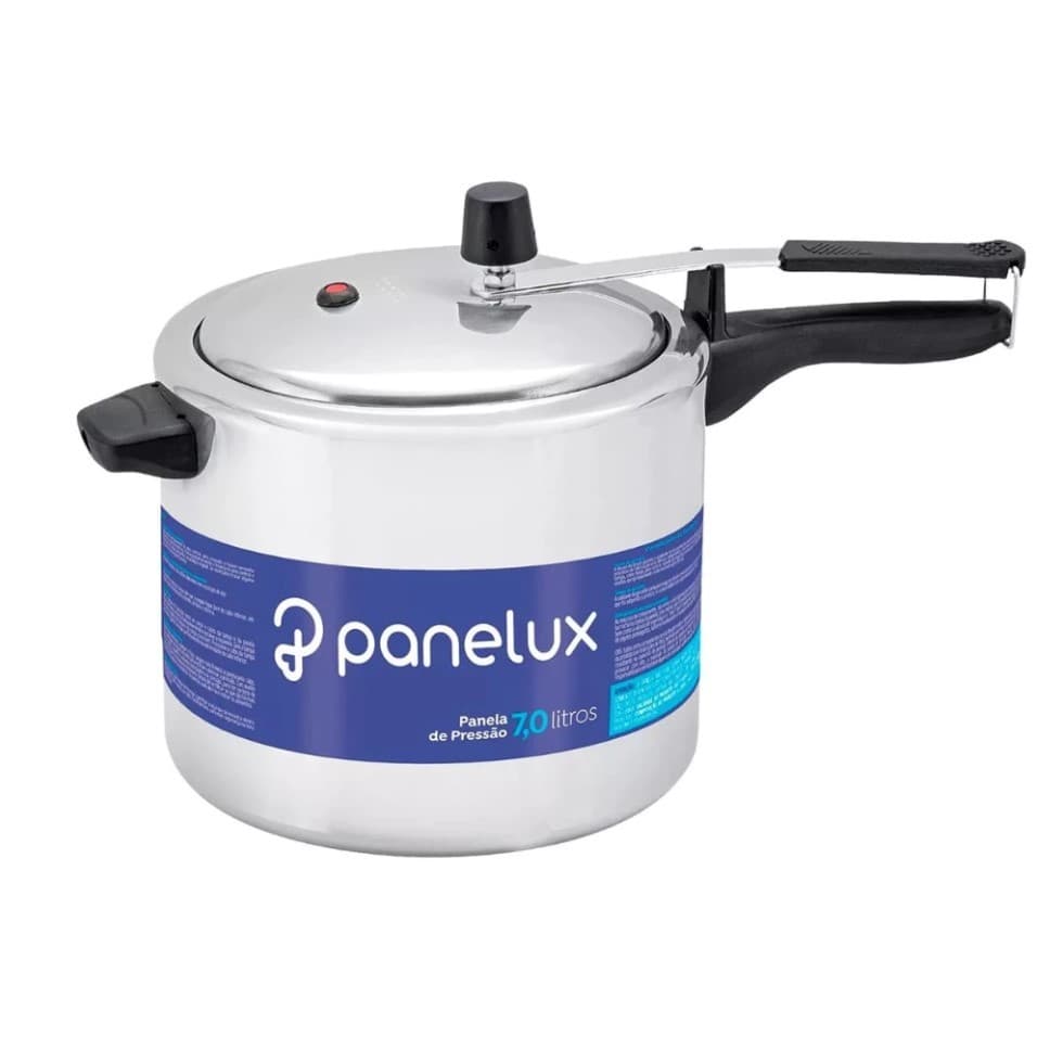 PANELA PRESSÃO 7L FECHAMENTO INTERNO ALUMINIO