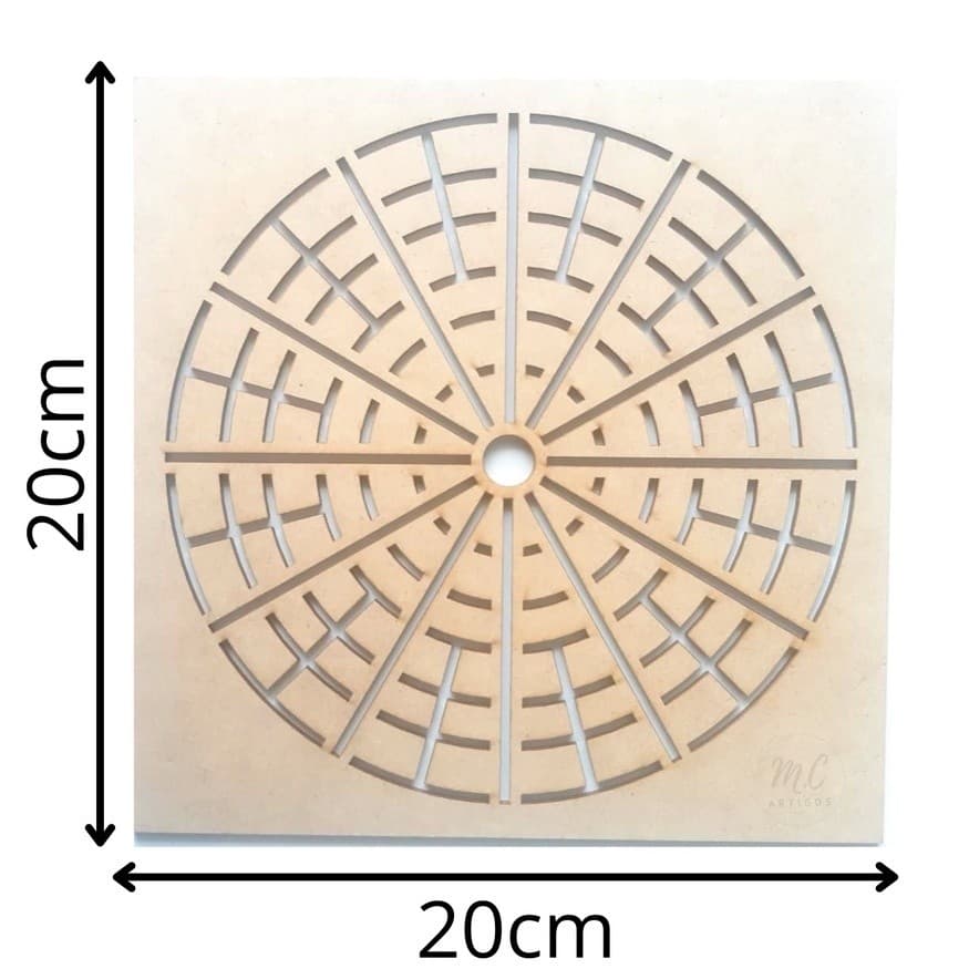 Gabarito para Mandala nº1  20/35cm