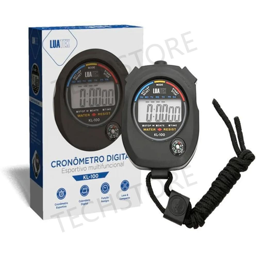 Cron么metro Digital Esportivo Luatek KL-100