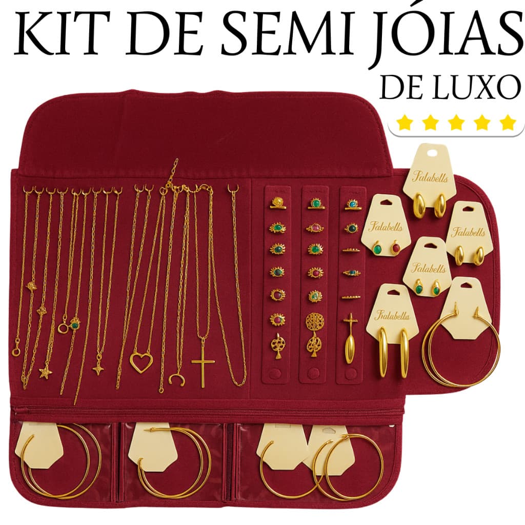 Reposição De Semi Joias 42 Peças + Garantia - Imperdível Kit Completo ! Leia A Descrição!