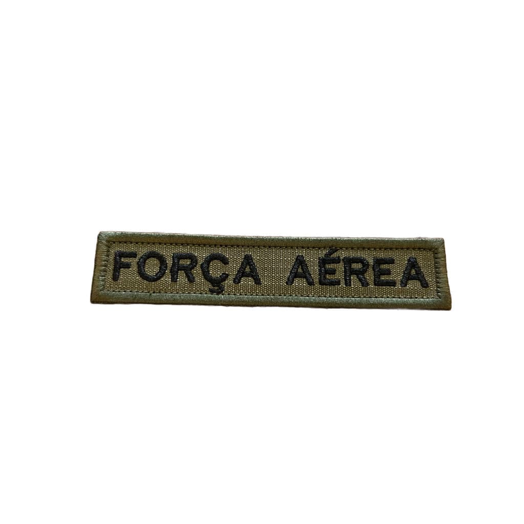 TARJETA FORÇA AÉREA BORDADA 10º DÉCIMO UNIFORME FAB