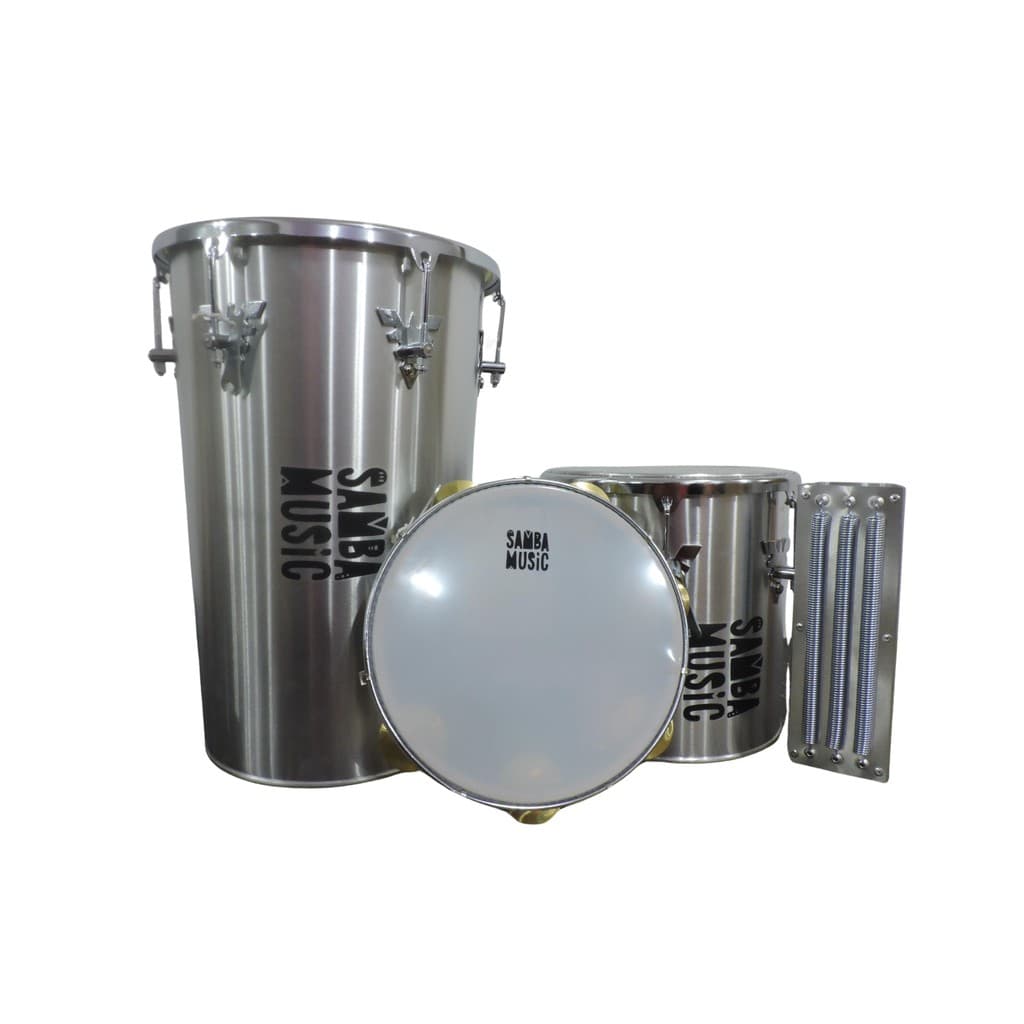 Kit PHX Samba Music Rebolo, Repique, Reco-reco e Pandeiro