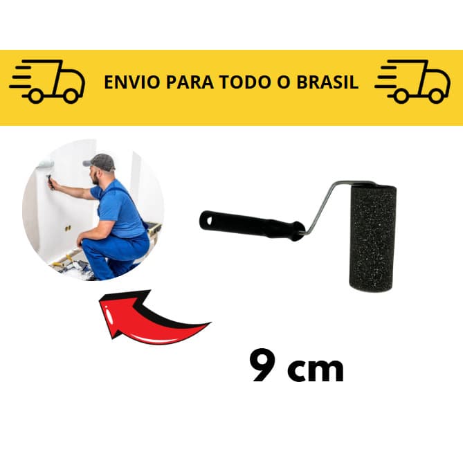 Rolo de pintura / rolo de esponja / rolo para acabamento 9cm