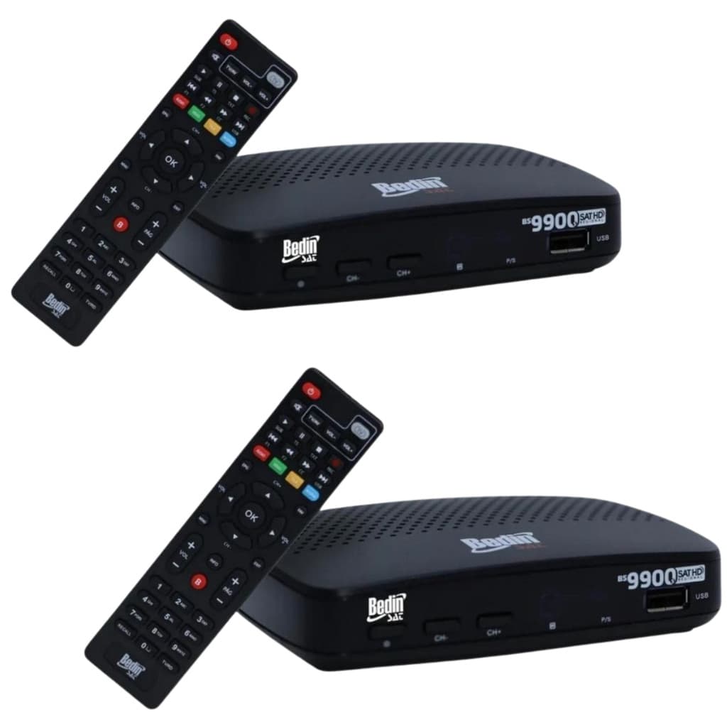 KIT 2 RECEPTOR DIGITAL SATÉLITE BEDINSAT BS9900S HD REGIONAL