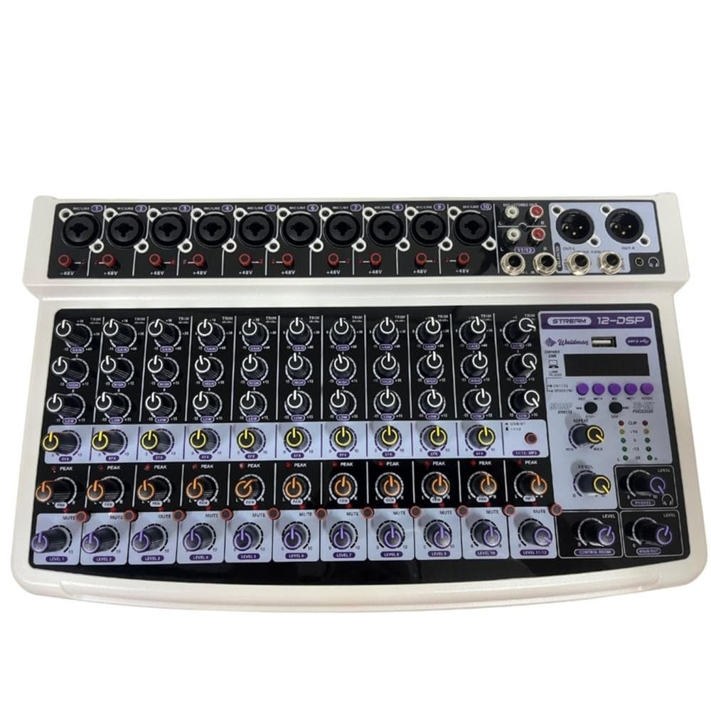MESA DE SOM WALDMAN 12 CANAIS INTERFACE DE AUDIO ST-12DSP