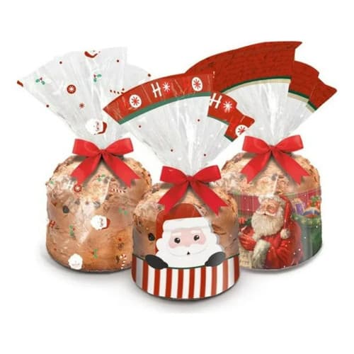 Kit 100 Embalagens Para Panetone 500g Saco 25x35cm Cristal
