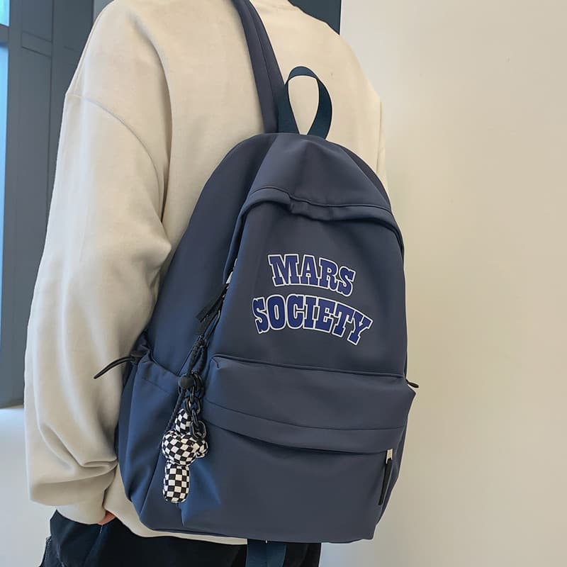 Mochila feminina estudante universitário Design Original nicho simples All-Match grande capacidade estudante do ensino m