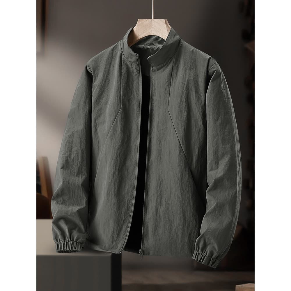 Primavera outono jaqueta masculina 2025 novo estilo à prova dwaterproof água gola Casual topo solto All-Match jaqueta fi
