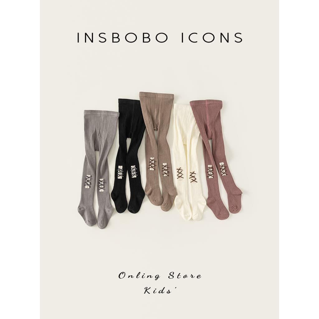 INSbobo meninas meias 2026 primavera meia-calça infantil bebê criança arco primavera outono menina bebê meias infantis