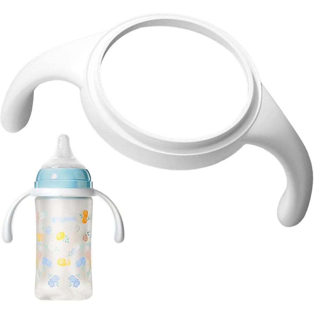 Alça para Mamadeira, Alça Ergonômica de Fácil Manuseio, Suporte para Mamadeira, Redonda e Brilhante, Fácil de Segurar, L