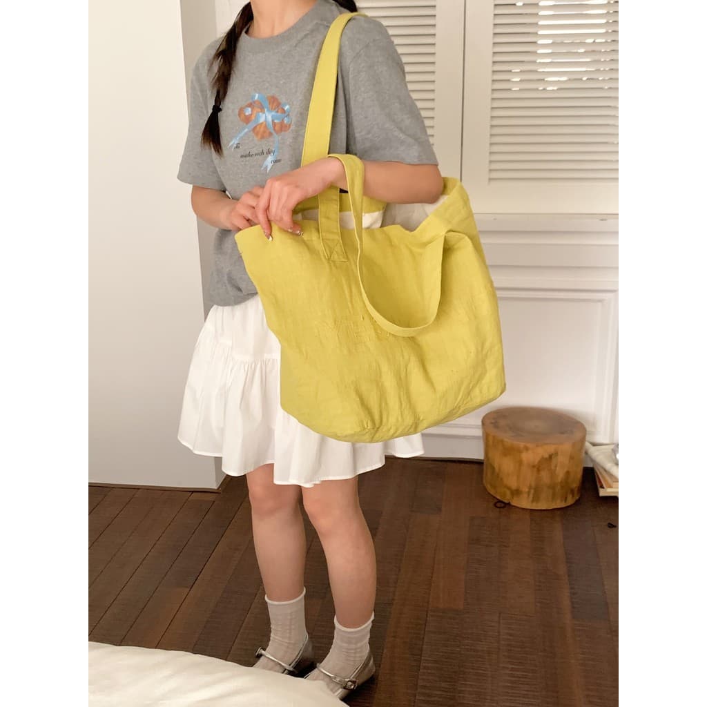 Bolsa de lona de grande capacidade feminina 2026 novo estilo faculdade estudante classe saco Commuter Casual solto sacol