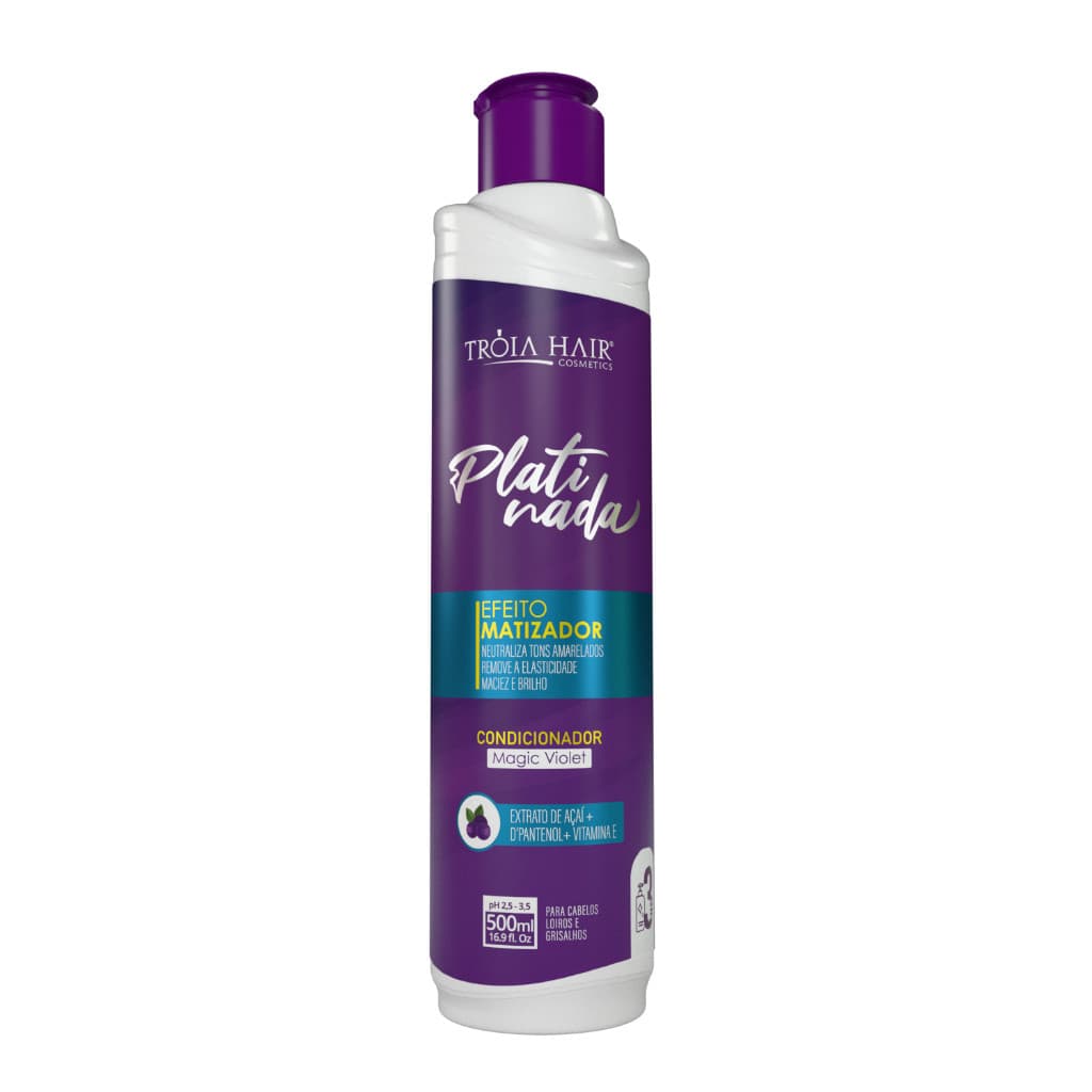 Condicionador Matizador Platinada Magic Troia Hair 500ml