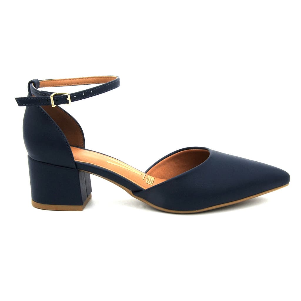 Scarpin Vizzano 1220.317 Sapato Salto Grosso Baixo Feminino