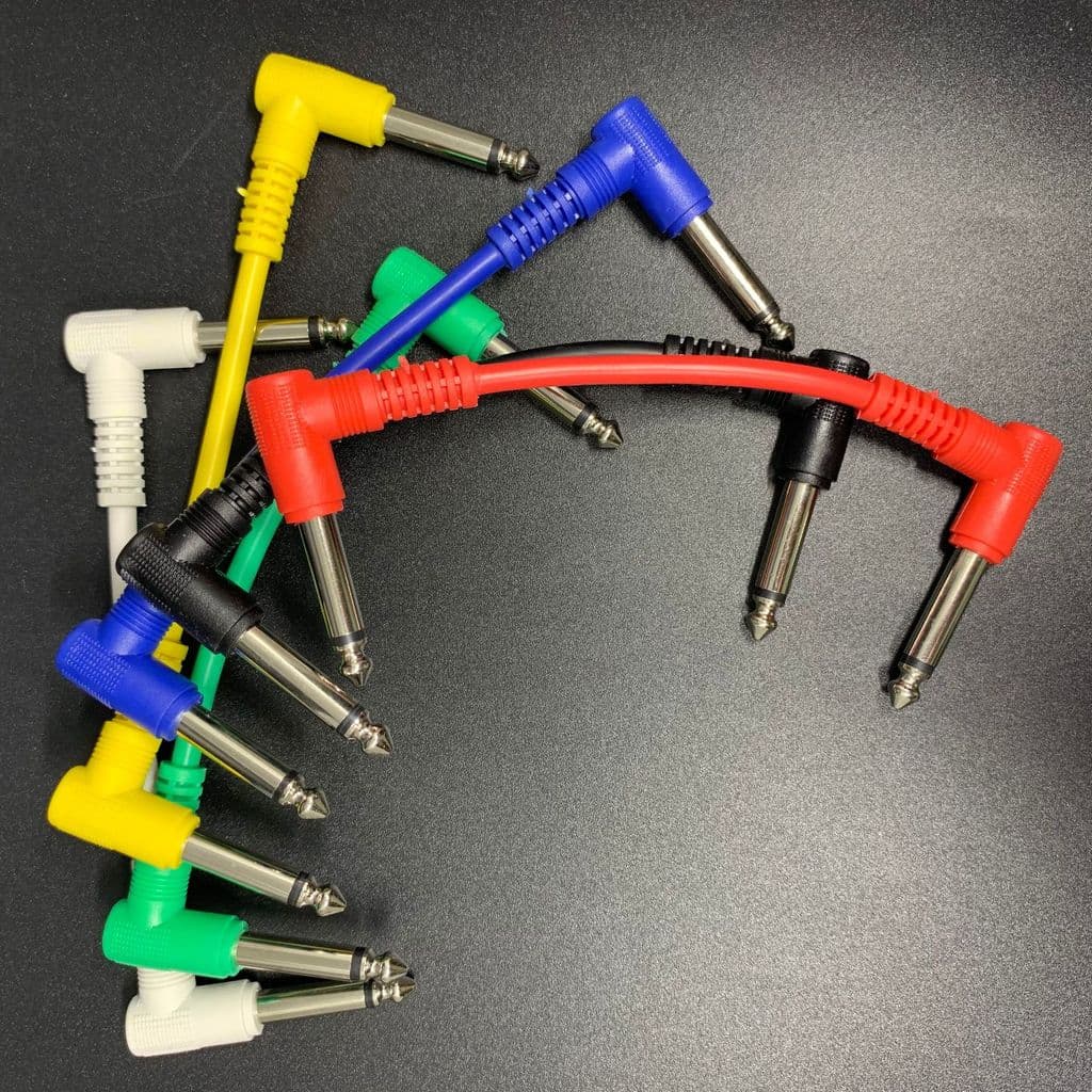 Cabo para pedal de efeitos de guitarra, cabo de conexão para pedal único, cabo blindado para guitarra elétrica e baixo c