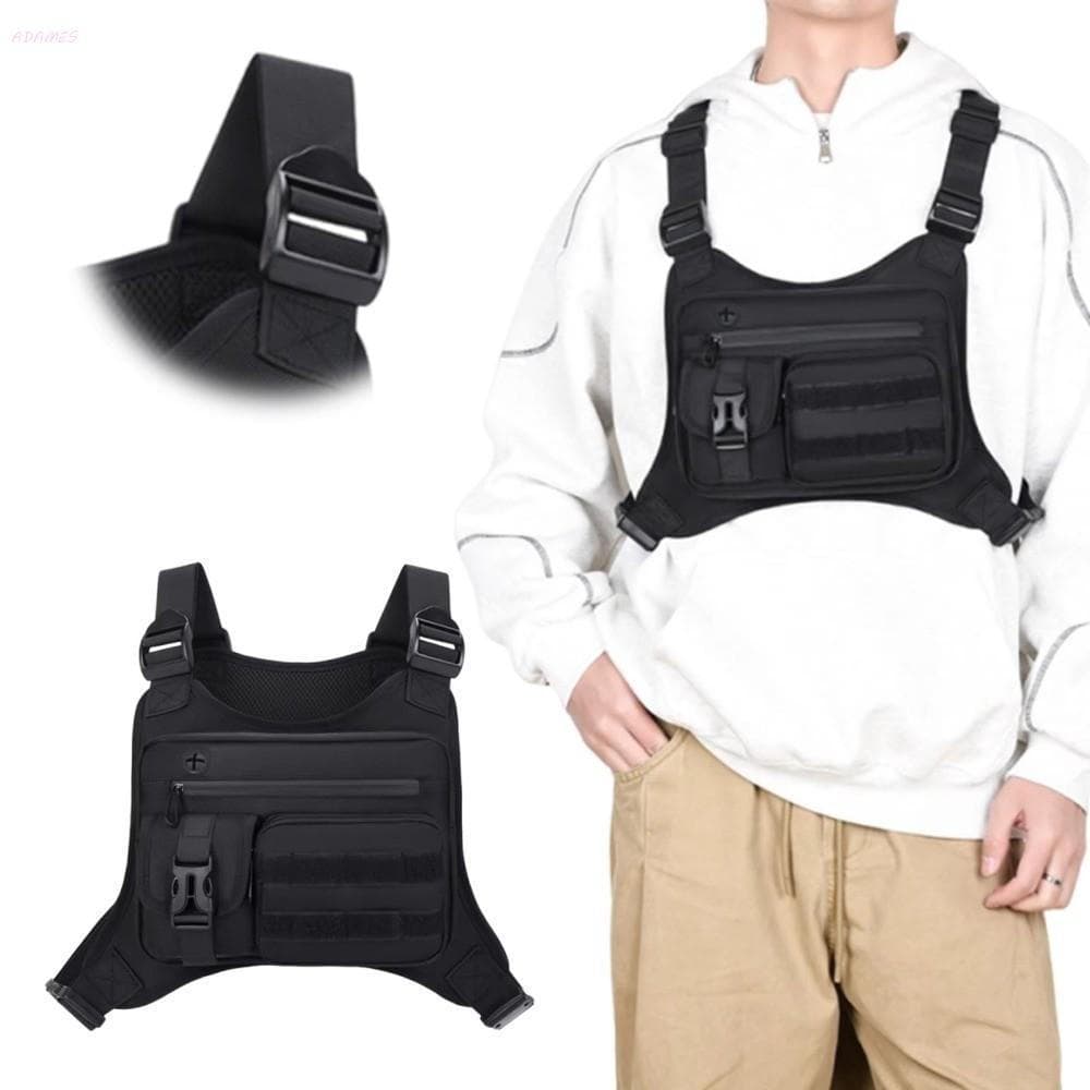 Bolsa De Colete Esportivo , Peito Multifuncional Leve E Ajustável Externa Resistente À Água