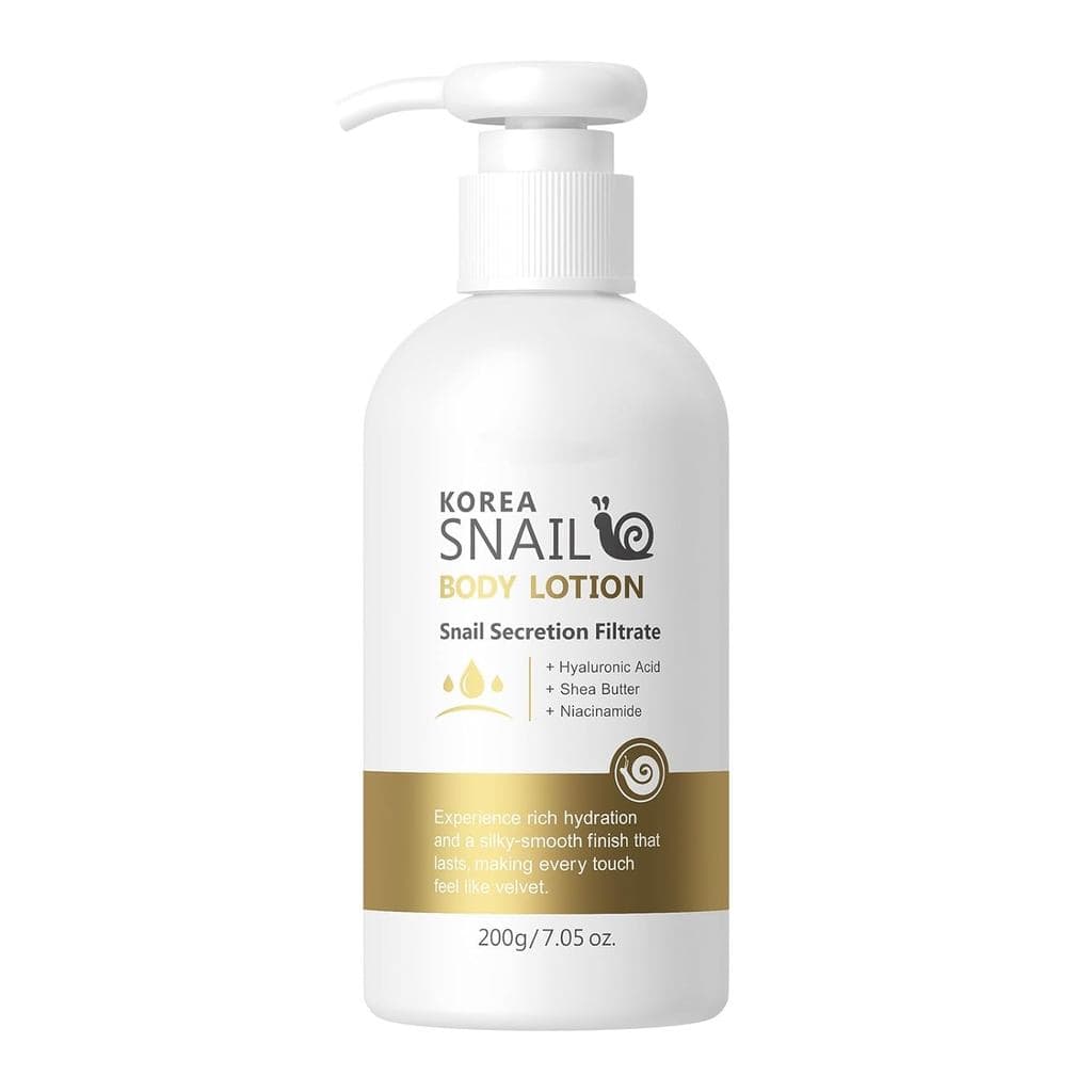 Hidratante com Mucina de Caracol - Loção Corporal para Pele Seca, Pele Mais Suave, Hidratação 24h, Antienvelhecimento, F