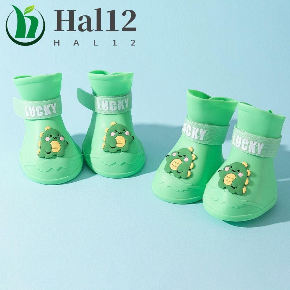 HALB 4 Unidades/Conjunto Sapatos De Chuva Para Cães , Sapato Antiderrapante À Prova D'água De Silicone Animais De Estima