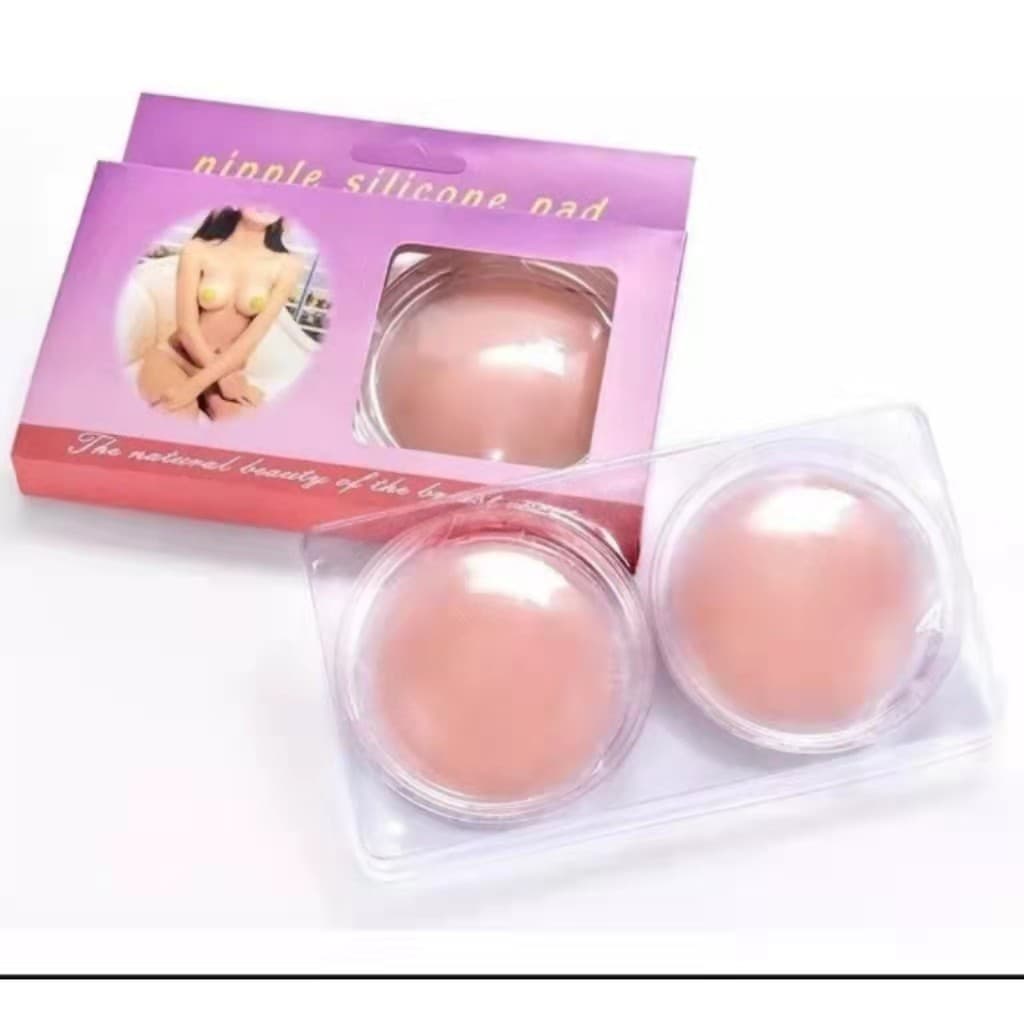 Seio Protetor Tapa Mamilos Silicone Adesivo Reutilizável 1 Par