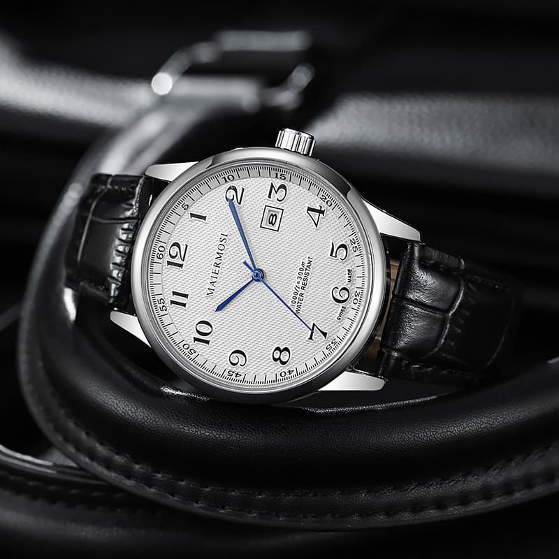 Relógio oco masculino imitação mecânica relógio masculino famoso artesão estilo calendário cinto simples na moda relógio