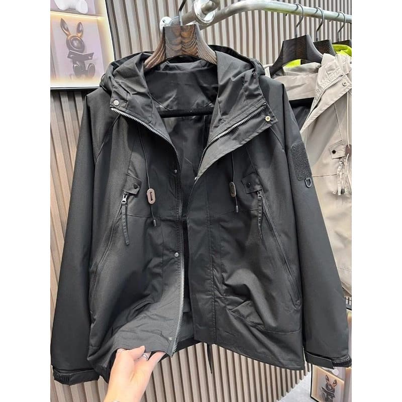 Americano Retro ao ar livre jaqueta masculina 2025 primavera outono Street Wear ferramentas à prova de vento jaqueta imp