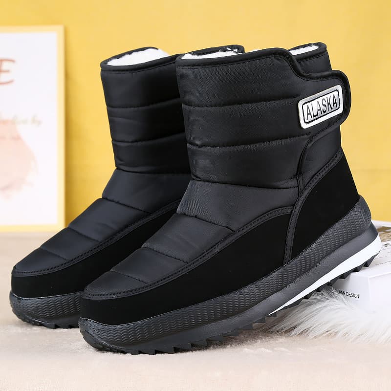Nordeste botas de neve de cano alto espessadas de tamanho grande 2025 novo estilo masculino feminino forro de lã de inve